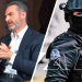 Split Image: a Man in a Dark Suit Speaking with Clasped Hands on the Left, and a Masked Special-forces Officer in Black Tactical Gear on the Right (patch Reads 'operaciones Especiales'). - Capitanes Regios
