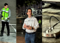 Three-panel Collage Showing: a Worker Power-washing a Floor in a High-visibility Vest, a Man in a White Shirt Speaking in Front of a Storefront, and a Floor-grinding Machine on a Wet Surface. - Capitanes Regios