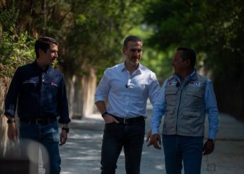 Marcelo Segovia Supervisa Con Adrián De La Garza El Pluvial En Real De Cumbres - Capitanes Regios